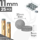 Billiard Pool Cue Tips Pool Cue Stick Tip Replacement Repair Kit W  Storage Box