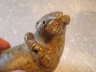 Inuit Soapstone Sea Otter Carving Art Sculpture Figurine 5  Canada Soapstone