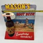Vintage Masons Old Fashioned Root Beer Cardboard Advertising Countertop Display