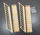 Dollhouse Stairs 2 Sets With Assembled Railing Small Narrow 1 12 Scale