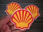 3pcs Shell Patch Gas oil Motorcycles Racing Car Embroidered Sewn On Jeans Shirt