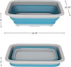Collapsible Blue Bucket 7 27 Liter For Camping Cleaning And Picnics