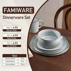 Look- 12 Piece Stoneware Dinnerware Sets  Plates And Bowls Set For 4  D