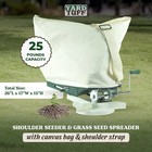 Spreader Hopper 25 Lbs Handheld Shoulder Bag Manuel Seed Grass Seeder Farming