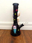 10  Premium Glass Water Hookah Labubu Doll White Stars And Snacks Glowing 14mm