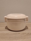 Vtg Tupperware 4pc  Microwave Stack Cooker 3qt Steam strain Lid 2192a-2   210a-2