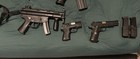 Airsoft Gun Lot  Mp5-style Smg  2 Pistols  Magazines  Drum Mag  2 Holsters