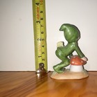 Lefton Pixies Elves Figurine Vintage 1983 Butterfly Mushroom