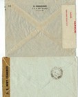Two Palestine Covers To U s   With Wwii Censor Tape