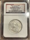 1861-o 50c Seated Liberty W-03 Ss Republic Shipwreck Effect Louisiana Issue