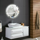 20  Round Touch Bathroom Led Illuminated Vanity Wall Mirror Makeup W  Light