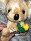 Russ Koala Bear Holding Flower 6  Plush Stuffed Has Original Tags Tan White 1979