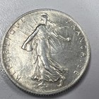 Bu 63 1916 France Two 2 Francs Silver    Actual Coin Silver   835