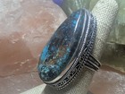 Azurite Silver Ring 7 -stone Of Insight intuition awakening