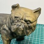 Vintage Cast Iron Black Bulldog Doorstop Heavy Duty Hubley Style