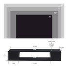 Tv Stand Wall Mounted Entertainment Center Cabinet Shelf Space-saving