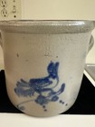 Antique Brady And Ryan Blue Bird Stoneware Crock 1 1 2 Gallon Ellensware Ny
