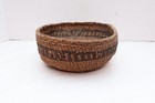 Atq Large 19th C  Quinault Northwest Coast Native American Indian Basket 10 x4 