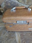 Vintage American Tourister Black Hard Shell Train Travel Makeup Case Luggage 