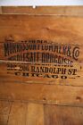 Vintage Apothecary Wood Crate Drug Store Bottle Box Chicago Pharmacy Antique
