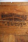 Vintage Pharmacy Bottle Apothecary Wooden Shipping Crate Chest Antique Chicago
