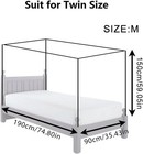 4 Corner Mosquito Net For Bed - Universal Fit For Full Twin Queen King Beds Effe
