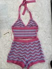 Women   s Matching Crochet Set No Boundaries Size Xs Pink Blue Purple Nwt