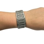 Vintage Norway Pewter Cuff Bracelet Brutalist Dance 1968 Bm Brodrene Mylius