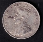 Canada 1911 50c Silver Half Dollar King George V  925 Silver Vg Very Good