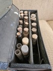 Antique Doctor s Medical Kit Apothecary Leather Travel Case W vials