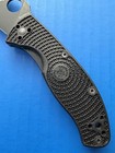 Spyderco Tenacious Lightweight Folding Knife Frn C122pbbk Black Plain Edge