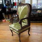 Doll House Miniatures 1 6 Scale Green Furniture Unfinished Sofa Vintage Handmade