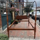 Antique Canopy Rope Bed Frame Modified Full Size