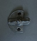  1903-antique Cast Iron 1843 Bowtie Turn Cupboard Door Latch Closure No Receiver