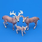 Schleich White Tailed Deer Family Figure Lot Of 3 Buck Doe Fawn 2018