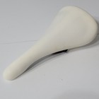 Old Mid School Nos Gt Stamped Embossed White Bmx Freestyle Bike Seat