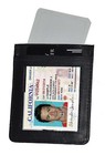 Black Leather Men s Strong Magnetic Money Clip Front Pocket Wallet