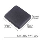 Sand Black Metal Cigarette Case Box Holder For 20 Regular Cigarettes Usa Stock