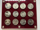 Us Anthony Dollar Set Complete In Capitol Plastics Hard Plastic 12 Coin