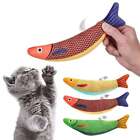 Cat Toy Saury Fish  Catnip Crinkle Sound  Soft  Interactive Cat Kicker Toys
