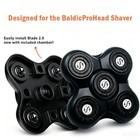 5-blade Replacement Shaver Head For Groomie Baldiepro 2 0 Electric Razor  3pcs
