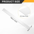 30 x2  Self-adhesive 304 Stainless Steel Sheet Gap Filler  Brushed Silver