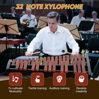 32 Note Xylophone Professional Wooden Glockenspiel Xylophone With Adjustable Sta