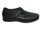 Sas Roamer Walking Casual Shoes Women Size 12 W With Strap Black Leather  195