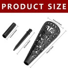 8 Pcs Grave Vase memorial Floral Vase  Cemetery Cone Flower 