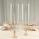 2 Clear 20  Cylinder Glass Hurricane Candle Holder Shades Party Home Decorations