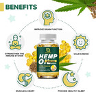 Hemp Oil Capsules - 100  Organic Hemp Oil  60 000 Max Strength  Supports Immune 