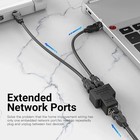 Rj45 Splitter Adapter 1 To 2 Ways Dual Female Port Cat6 5 7 Lan Ethernet Cable