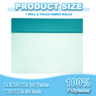 Tulle Fabric Rolls  54 Inch By 10 Yards Fabric Spool Tulle  Blue Green
