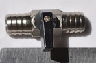 5 8 Barb Ball Hand Valve Air Water Fuel Oil Line Pressed  vacuum Rust Resistant